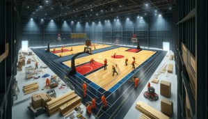 Indoor Basketball Court Construction