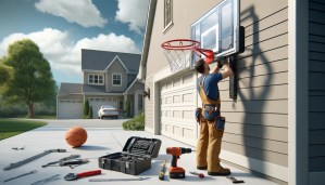 Wall-Mounted Basketball Hoop Installation