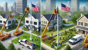 Commercial and Residential Flag Pole Installation Commercial and Residential Flag Pole Installation