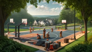 Basketball Court Building in Northern Virginia