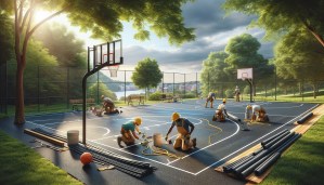 Basketball Court Building in Maryland
